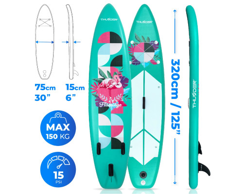 Надувна SUP дошка (Сапборд) THUNDER FLAMI 320 Надувна SUP дошка (Сапборд) THUNDER FLAMI 320