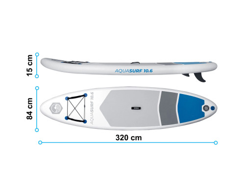 Надувна SUP дошка (Сапборд) Neo-Sport 170200 Aquasurf 320 Надувна SUP дошка (Сапборд) Neo-Sport 170200 Aquasurf 320