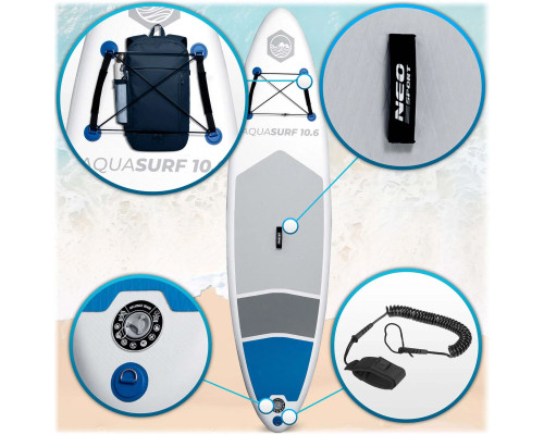Надувна SUP дошка (Сапборд) Neo-Sport 170200 Aquasurf 320 Надувна SUP дошка (Сапборд) Neo-Sport 170200 Aquasurf 320