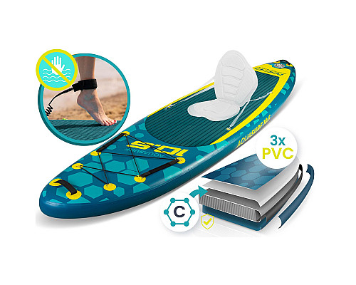 Надувна SUP дошка (Сапборд) Neo-Sport 170213 Aquasurf 320 х 84 х 15 см