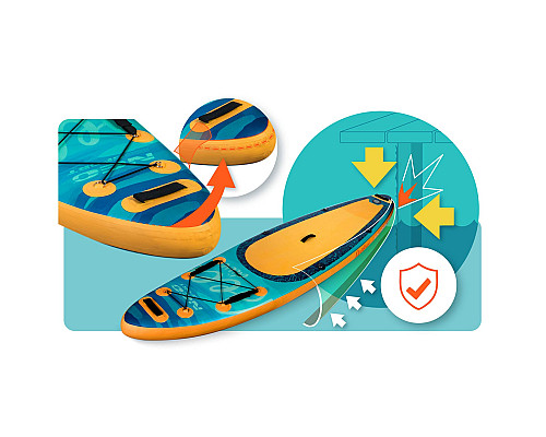 Надувна SUP дошка (Сапборд) Neo-Sport 170214 Aquasurf 320 х 84 х 15 см