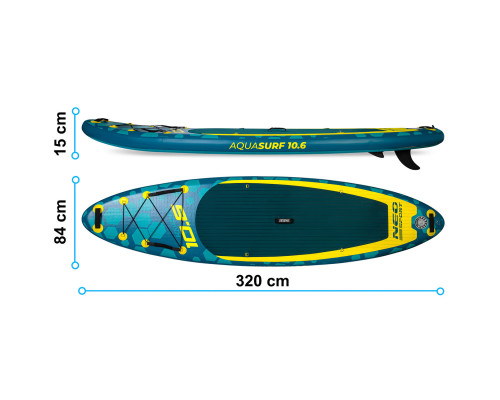 Надувна SUP дошка (Сапборд) Neo-Sport 170203 Aquasurf 320 Надувна SUP дошка (Сапборд) Neo-Sport 170203 Aquasurf 320