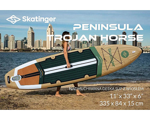 Надувна SUP дошка (Сапборд) Skatinger Peninsula Trojan Horse 335