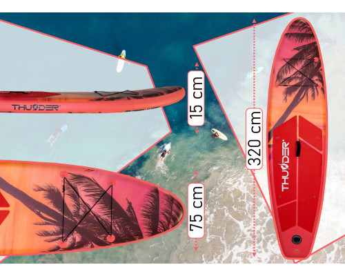 Надувна SUP дошка (Сапборд) THUNDER COAST ISLE 320 Надувна SUP дошка (Сапборд) THUNDER COAST ISLE 320