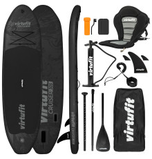 Надувна SUP дошка (Сапборд) VIRTUFIT CRUISER 305, чорний