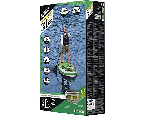 Надувна SUP дошка (Сапборд) Bestway 65310 Hydro Force Freesoul Tech Convertible 340