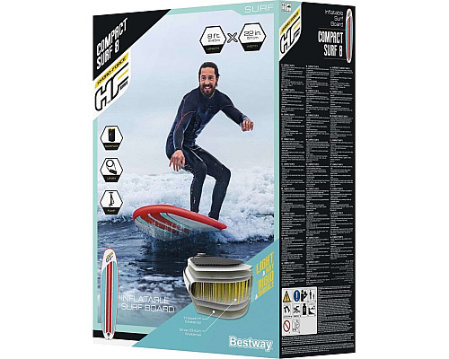 Надувна SUP дошка (Сапборд) Bestway 65336 Hydro Force Compact Surf 243