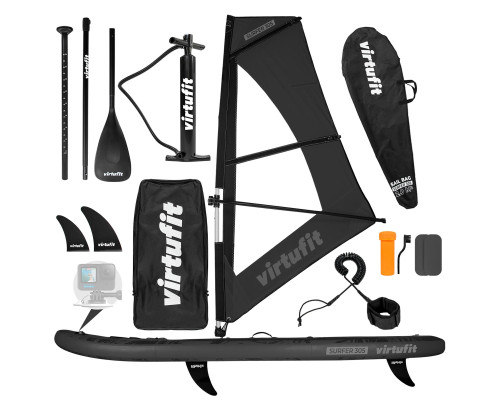 Надувна SUP дошка (Сапборд) VIRTUFIT SURFER 305, чорна
