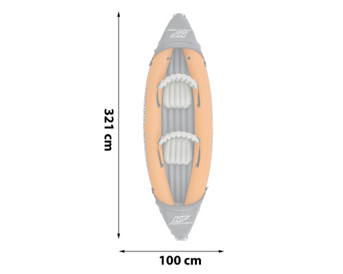 Надувна байдарка Bestway 65077 Lite Rapid X2 321 x 88 см