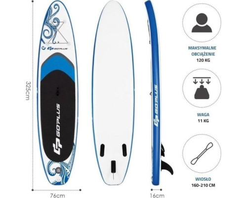 Надувна дошка Costway SUP стоячи 325 см (SP37537-M)