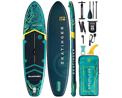 Надувна SUP дошка (Сапборд) Skatinger Prana Lava Green 350