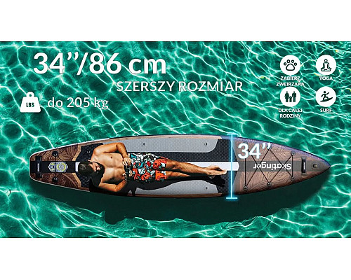 Надувна SUP дошка (Сапборд) Skatinger Waverider 380