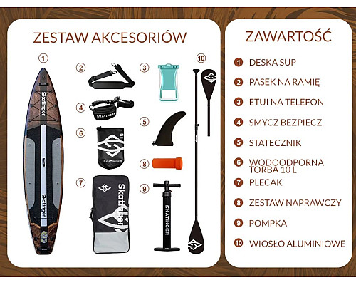 Надувна SUP дошка (Сапборд) Skatinger Waverider 380