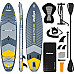 Надувна SUP дошка (Сапборд) REBEL ACTIVE RBA-4507 335 сіро-жовта