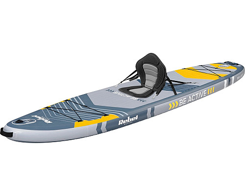 Надувна SUP дошка (Сапборд) REBEL ACTIVE RBA-4507 335 сіро-жовта