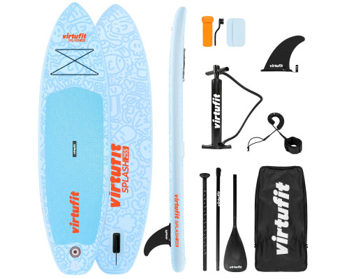 Надувна SUP дошка (Сапборд) VIRTUFIT SPLASH 255 см, блакитна