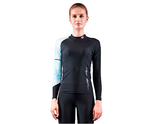 Жіноча футболка для водних видів спорту Aqua Marina Illusion - розмір XL/синій Жіноча футболка для водних видів спорту Aqua Marina Illusion - розмір XL/синій