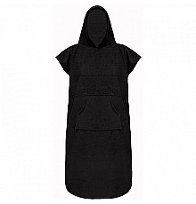 Махрове пончо з капюшоном Agama Poncho Extra Dry - чорний/S/M