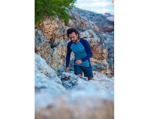 Чоловіча футболка для водних видів спорту Jobe Rashguard longsleeve - синій/L Чоловіча футболка для водних видів спорту Jobe Rashguard longsleeve - синій/L