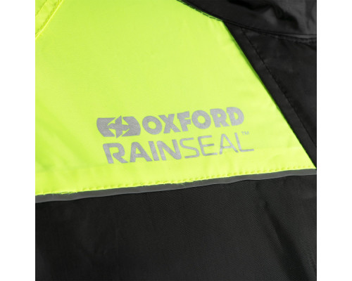 Мотоциклетний водонепроникний костюм Oxford Rain Seal Black/Fluo 4 XL чорно-жовтий Мотоциклетний водонепроникний костюм Oxford Rain Seal Black/Fluo 4 XL чорно-жовтий