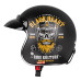 Мотоциклетний шолом W-TEC Kustom Black Heart - розмір M(57-58)/матовий чорний/ride culture