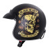 Мотоциклетний шолом W-TEC Kustom Black Heart - розмір XS(53-54)/матовий чорний/skull horn