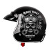 Мотоциклетний шолом W-TEC Kustom Black Heart - розмір L(59-60)/чорний блиск