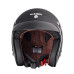 Мотоциклетний шолом W-TEC Kustom Black Heart - розмір M(57-58)/матовий чорний/skull horn