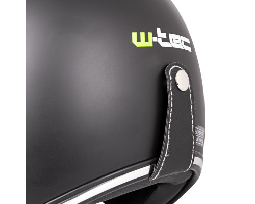 Мотоциклетний шолом W-TEC 629 з козирком - розмір L (59-60), чорний блискучий