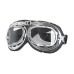 Мотоциклетний шолом W-TEC з окулярами Ageless - розмір XS(53-54) / чорний блиск