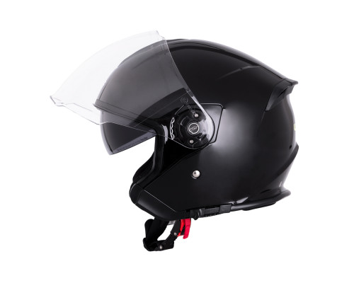 Мотоциклетний шолом W-TEC V586 NV з козирком - розмір XS(53-54) / чорний