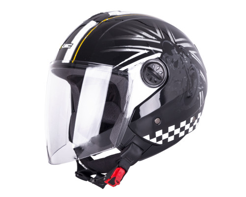 Шолом з відкритим обличчям W-TEC FS-715B Union Black - чорний / XL (61-62)