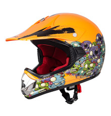 Молодіжний мотоциклетний шолом W-TEC V310 enduro - розмір M (51-52) / помаранчовий