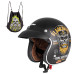 Мотоциклетний шолом W-TEC Kustom Black Heart - розмір S(55-56)/матовий чорний/ride culture
