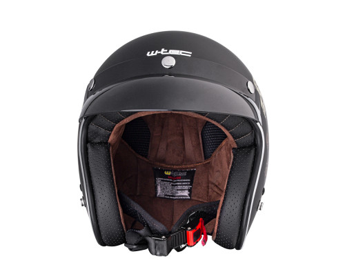 Мотоциклетний шолом W-TEC Kustom Black Heart - розмір XS(53-54)/чорний блиск