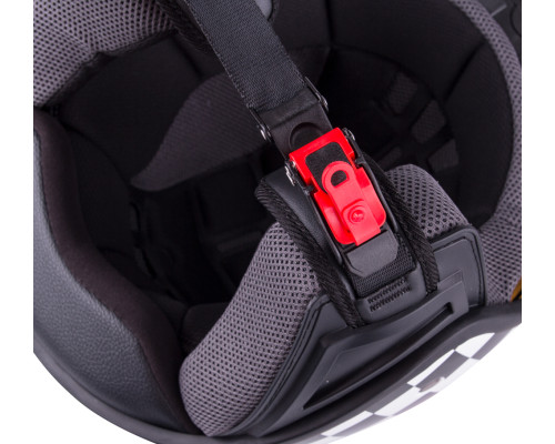 Шолом для скутера W-TEC FS-710G Sixty White - Білий з графікою / S (55-56) Шолом для скутера W-TEC FS-710G Sixty White - Білий з графікою / S (55-56)