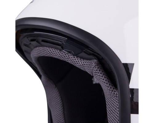 Шолом для скутера W-TEC FS-710G Sixty White - Білий з графікою / XS (53-54) Шолом для скутера W-TEC FS-710G Sixty White - Білий з графікою / XS (53-54)