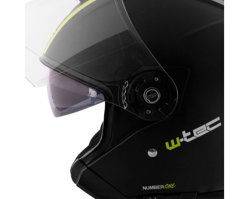 Мотоциклетний шолом W-TEC V586 з козирком - розмір XL(61-62) / чорно-зелений