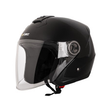 Мотоциклетний шолом з козирком W-TEC YM-623 - розмір L(59-60) / матовий чорний