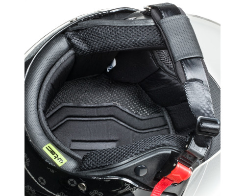 Мотоциклетний шолом W-TEC YM-617 на скутер - розмір L(59-60) / матовий чорний