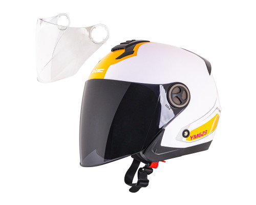 Мотоциклетний шолом W-TEC Yellamo - XS (53-54) / білий