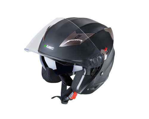 Мотоциклетний шолом з козирком W-TEC YM-627 - розмір XS(53-54) / матовий коричнево-чорний