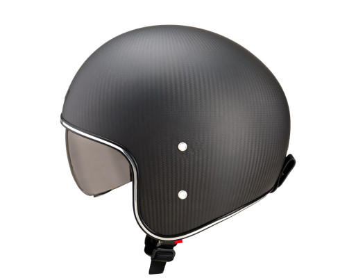 Мотоциклетний шолом W-TEC Angeric Matt Carbon - чорний / S (55-56)