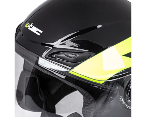 Мотоциклетний шолом W-TEC Nankko Black-Fluo - розмір XS(53-54)