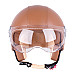 Шолом для скутера W-TEC FS-701B Leather Brown - Коричневий / XS (53-54)