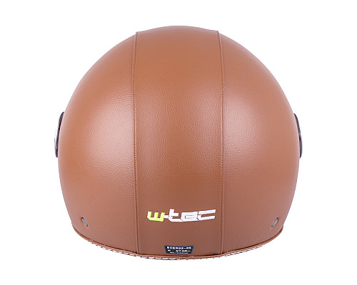 Шолом для скутера W-TEC FS-701B Leather Brown - Коричневий / XS (53-54)