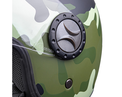 Шолом для скутера ARMY W-TEC FS-701C Camo - Камуфляж / XS (53-54)