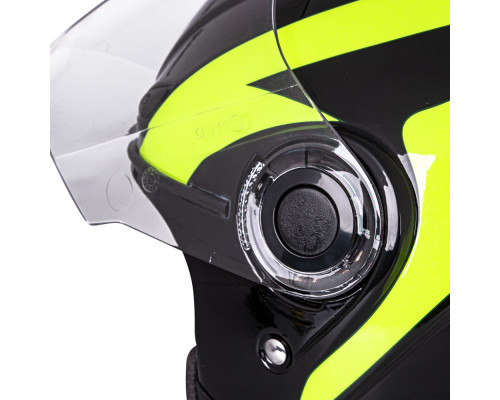 Мотоциклетний шолом W-TEC Nankko Black-Fluo - розмір XXL (63-64)
