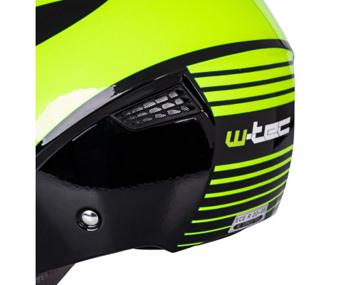 Мотоциклетний шолом W-TEC Nankko Black-Fluo - розмір XXL (63-64)