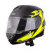 Перекидний мотоциклетний шолом W-TEC Vexamo PR Black Graphic - чорно-жовтий/L (59-60)